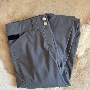 Grey Dover Saddlery Knee Patch Breeches
